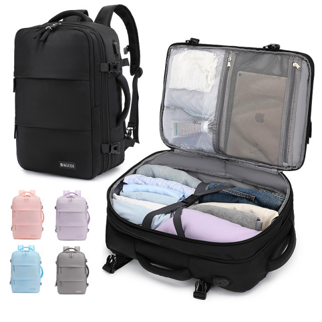 Multifunctional computer backpack and shoulder luggage travel bag