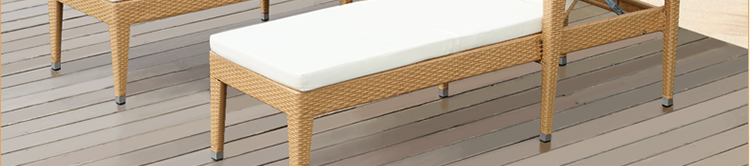 Tian Yucheng Nằm trên giường Giường ngoài trời Đồ nội thất ngoài trời Ghế wicker Bể bơi Lounger Ghế ngoài trời - Bàn ghế ngoài trời / sân bộ bàn ghế ban công