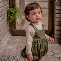 South Korea imported baby girl base shirt spring and autumn thin female baby long sleeve T-shirt cotton girl bottoming coat 1-2