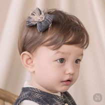Korean female baby hairclip headgear baby girl child hair accessories hair card does not hurt hair girl cute little Princess infant