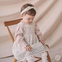 South Korea imported female baby skirt dress one-year-old birthday party girl baby princess dress one-year-old girl