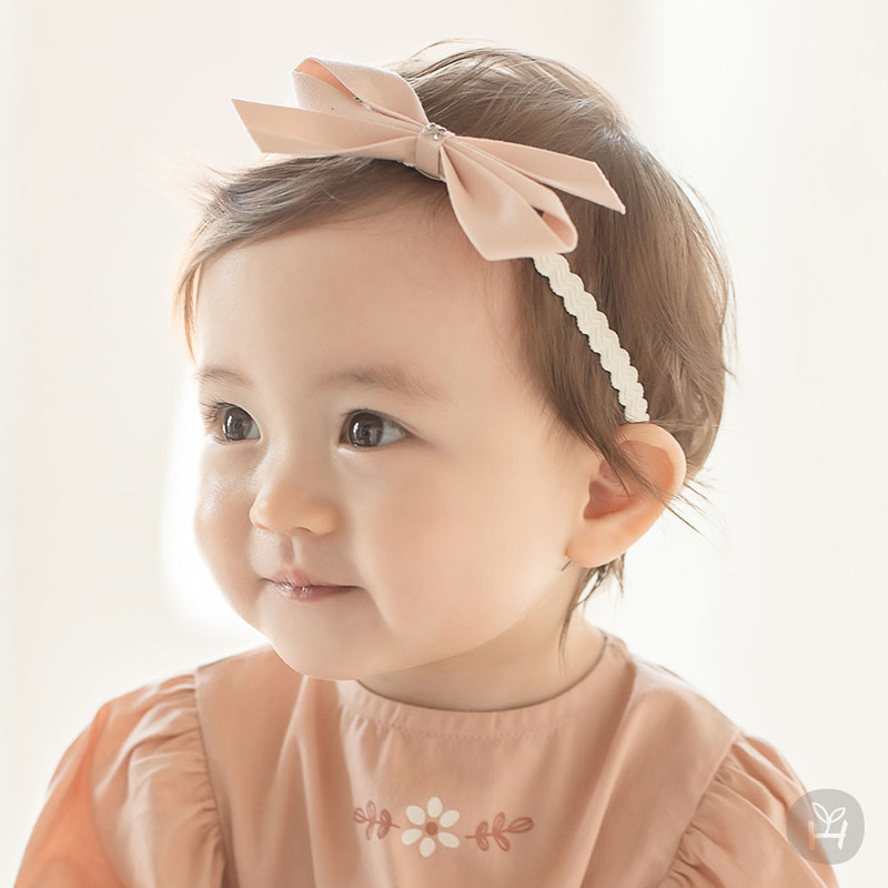 Korean baby girl bow headband spring summer headband baby girl hair accessories headdress princess baby headband