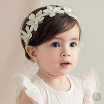 South Korea imported baby girl hair belt headgear floral headdress baby girl children 100 days old hair accessories Princess 1-2 year old girl