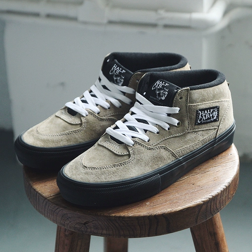 VANS Фунс Скейт Половина кабины против скольжения оливковая профессиональная обувь для скейтборда vn0a5fcdbiq