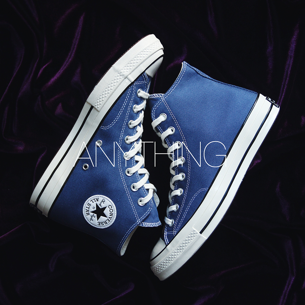 Converse 1970s màu xanh hải quân cao cấp Giày vải Samsung Giày nam giày nữ 162055c - Plimsolls giày adidas thể thao