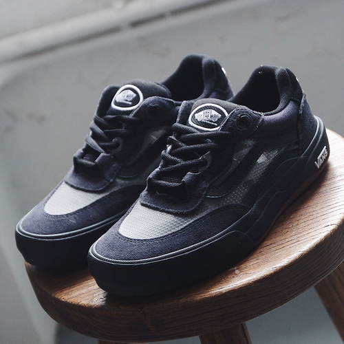 VANS Мужские и женские черно-синие низкие износостойкие дышащие кроссовки Vans Wayvee Shoe VN0A5JIAM0N