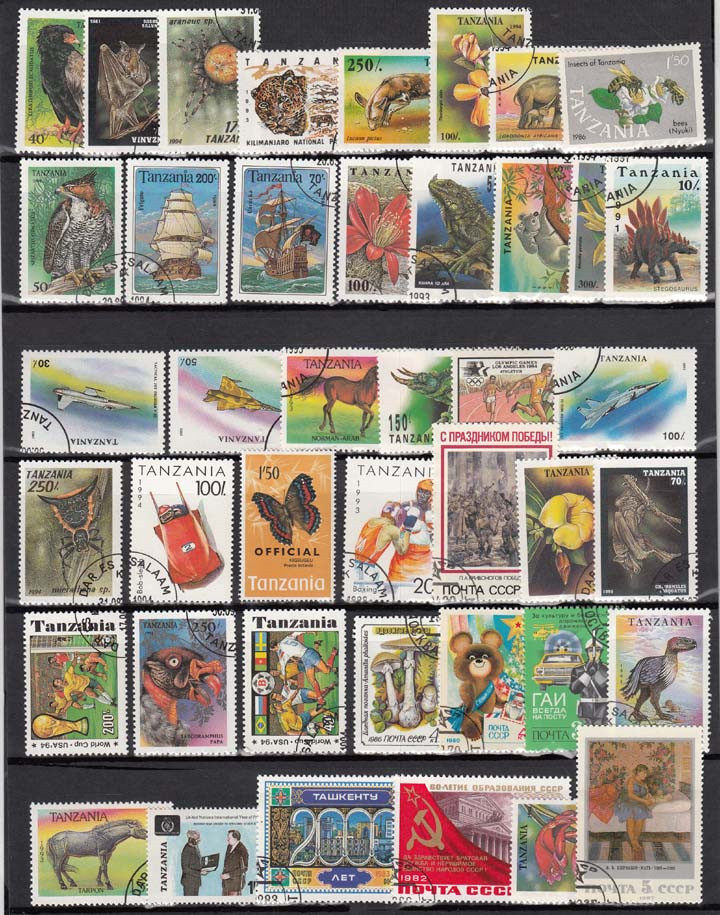 Foreign imported original package, 500 different stamps in the world, cancellation letter stamp collection