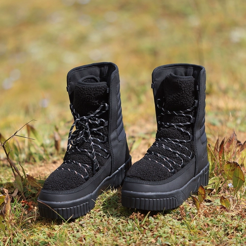 Демисезонные высокие флисовые нескользящие спортивные удерживающие тепло лыжные сапоги для влюбленных