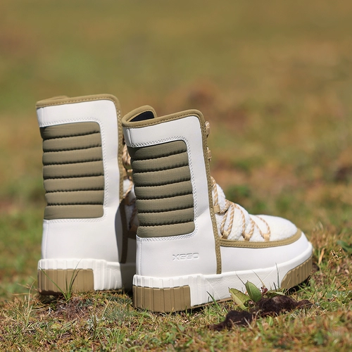 Демисезонные высокие флисовые нескользящие спортивные удерживающие тепло лыжные сапоги для влюбленных