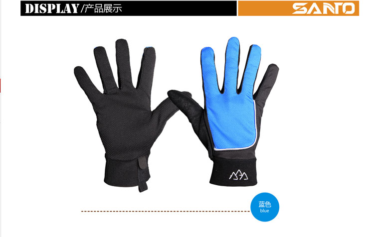 Tuyết Hill Đảo Mùa Hè Nhanh Chóng làm khô Thoáng Khí Silicone Non-slip Leo Núi Ngoài Trời Đi Xe Đạp Kem Chống Nắng Nam Giới và phụ nữ Full Găng Tay Finger găng tay len mùa đông