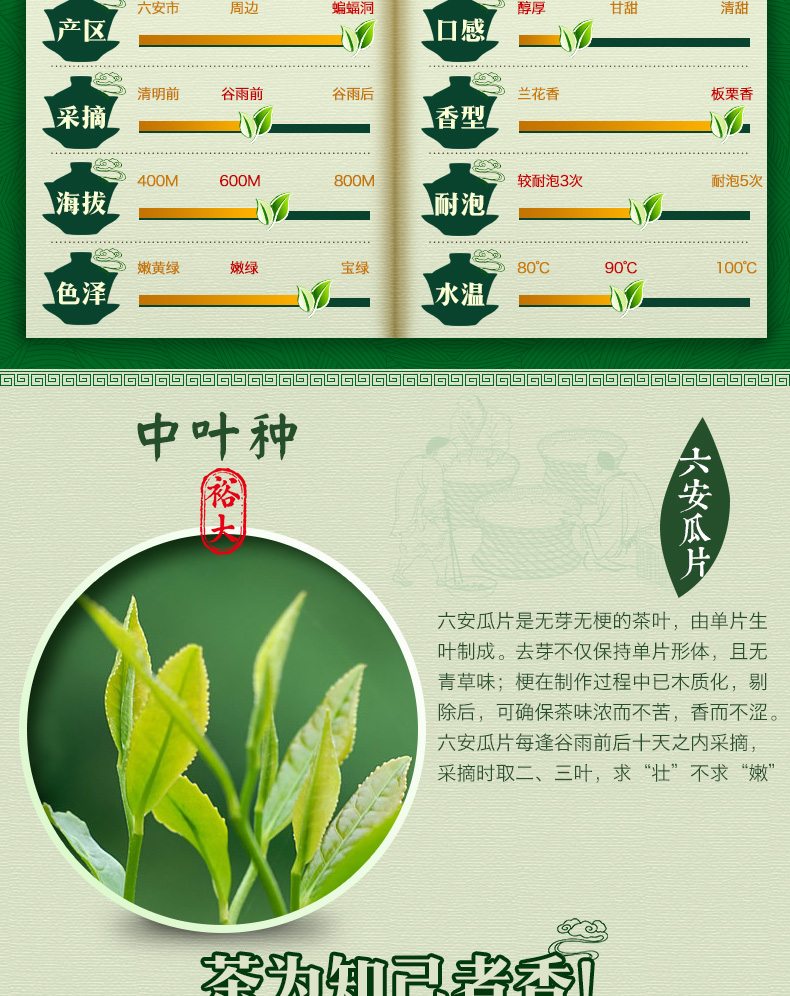 谢裕大！新茶六安瓜片100g