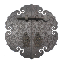 Yuanru YRB233 Chinese antique copper accessories wardrobe round handle retro hand-engraved double open cabinet door copper handle