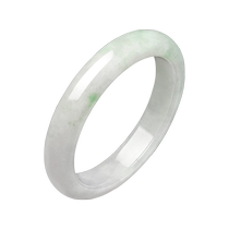 Zhou Taisheng natural jade bracelet for women pine forest dusk snow waxy green flower heirloom jade bracelet gift for mother and girlfriend