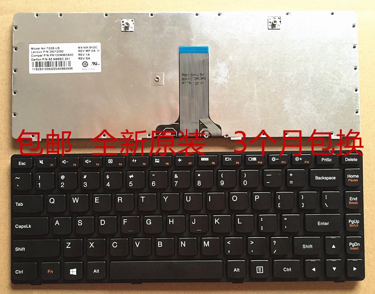 New Lenovo G400 keyboard g490At G490 G405 G410 notebook keyboard original function keys