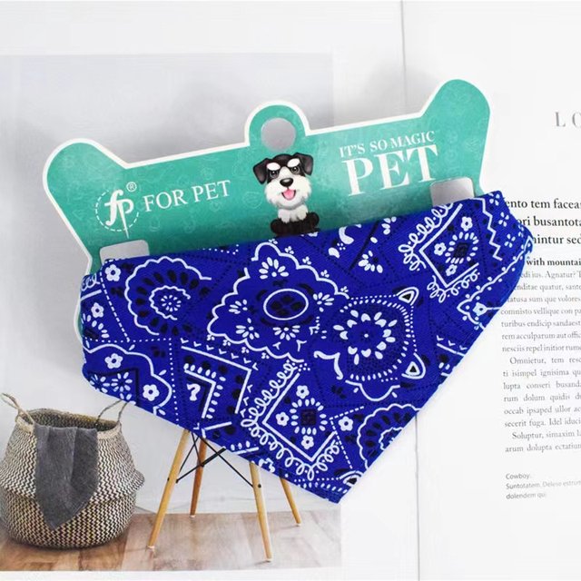 Pet dog bib triangular scarf bib scarf ຂະ​ຫນາດ​ໃຫຍ່​, ຂະ​ຫນາດ​ກາງ​ແລະ​ຂະ​ຫນາດ​ນ້ອຍ​ແລະ cat neck bib bib triangle scarf