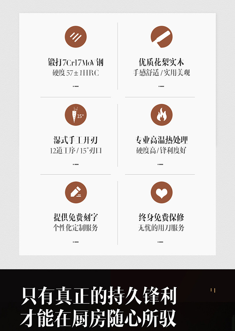 安享好物 安享A级中式菜刀-信作锻打菜刀  