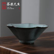 Longquan celadon Chen Weiwu handmade Cup iron tire cup tea set Tea Cup Master Cup time has song series song Zhan