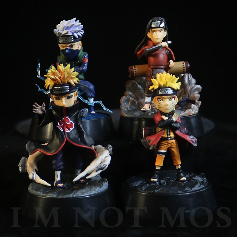 Naruto GK phiên bản Q cảnh Naruto Kakashi Payne Giữa những cây cột trang trí mô hình xe hơi - Capsule Đồ chơi / Búp bê / BJD / Đồ chơi binh sĩ