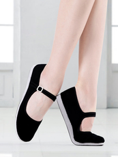 Обувь для янгэ 女胶州秧歌鞋民间舞鞋舞蹈考级专用儿童鞋黑跟鞋藏族跟鞋东北秧歌