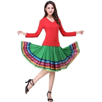 Pure Big Red Small V -Neck+зеленый цвет