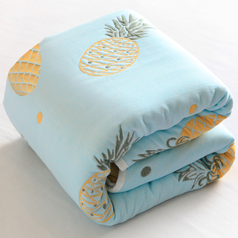 Micro-blemish treatment 10 layers thickened children's quilt Spring and summer air conditioning baby holding quilt gauze summer cool quilt soft blanket