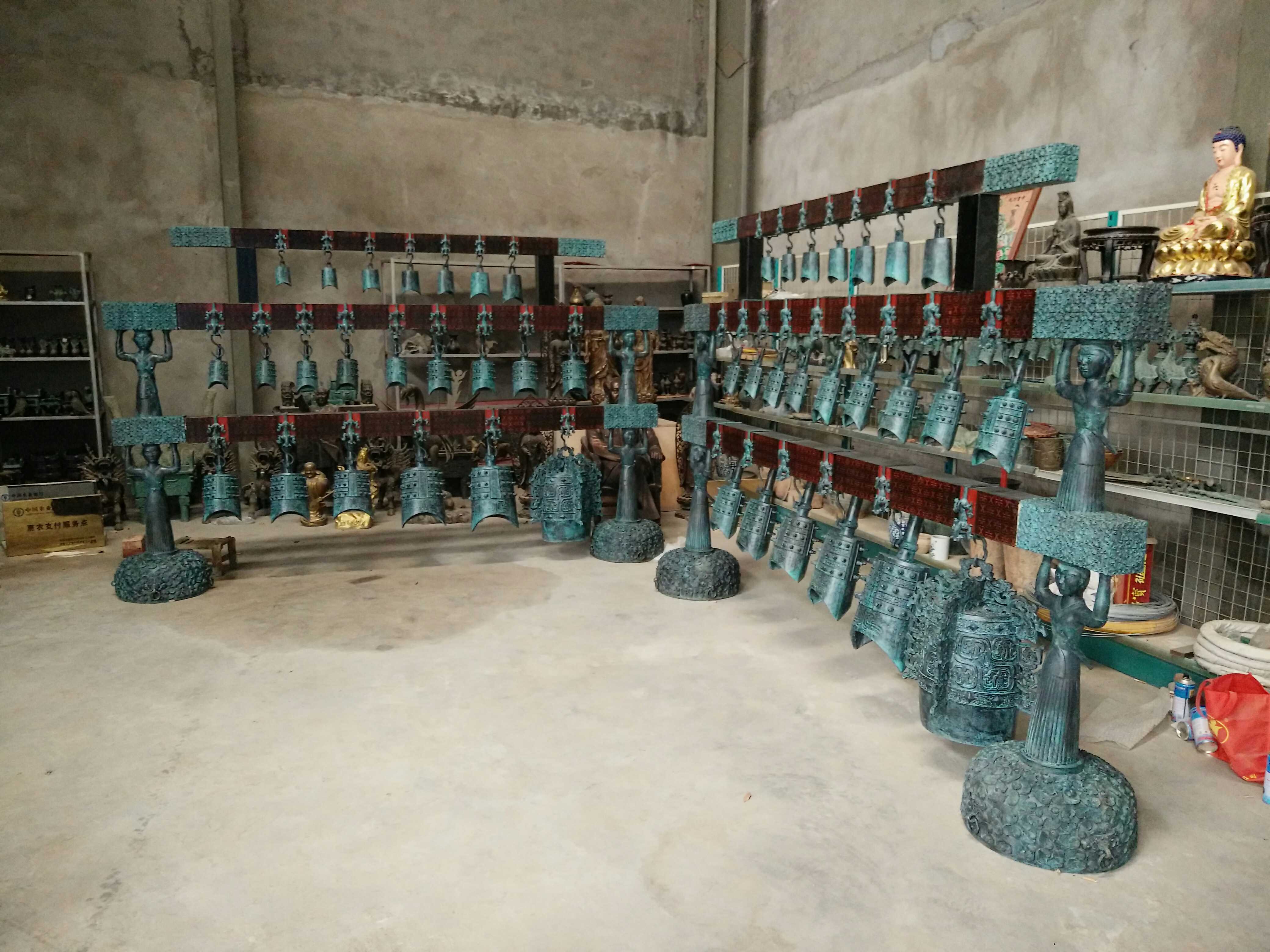 Zeng Hou Yi chime rental custom-made antique musical instruments Smoke cloud Stream Bronze crafts decoration wedding film and television props