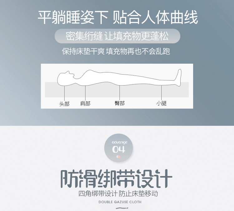 Nệm 1,5m giường 1,8m nhíp giường đôi giường chiếu sinh viên ký túc xá đơn 0,9m1,2 m đệm