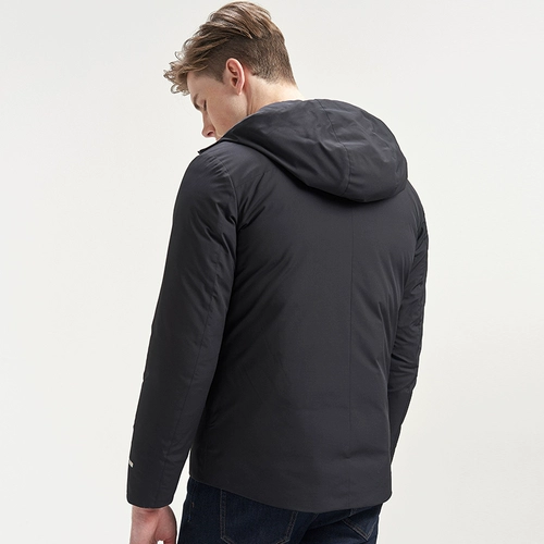 Septwolves, мужской пуховик, универсальная удерживающая тепло короткая толстовка с капюшоном для отдыха, городской стиль