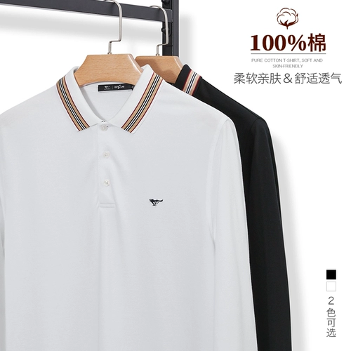 Septwolves, осенний лонгслив, хлопковая базовая футболка polo, коллекция 2021, высокий воротник