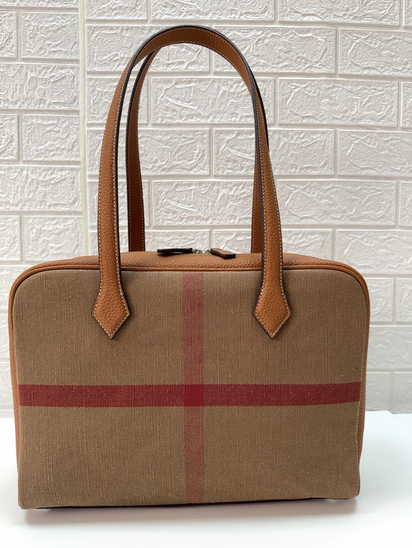 Victoria Tc First-Layer Cowhide Large-Capacity Bowling Bag Large Women's Handbag Commuter Computer Bag