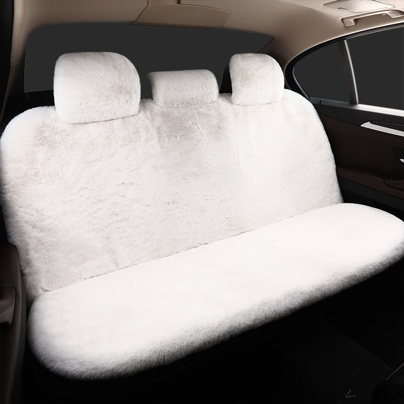 Winter car cushion short plush breathable cotton cushion winter hair cushion full-surround car cushion subuniversal rear seat cushion cover