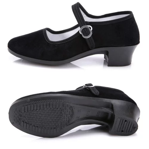 Танцевальная обувь бархатная обувь для людей танцевальная обувь тренировочная обувь бархатная обувь красная танце