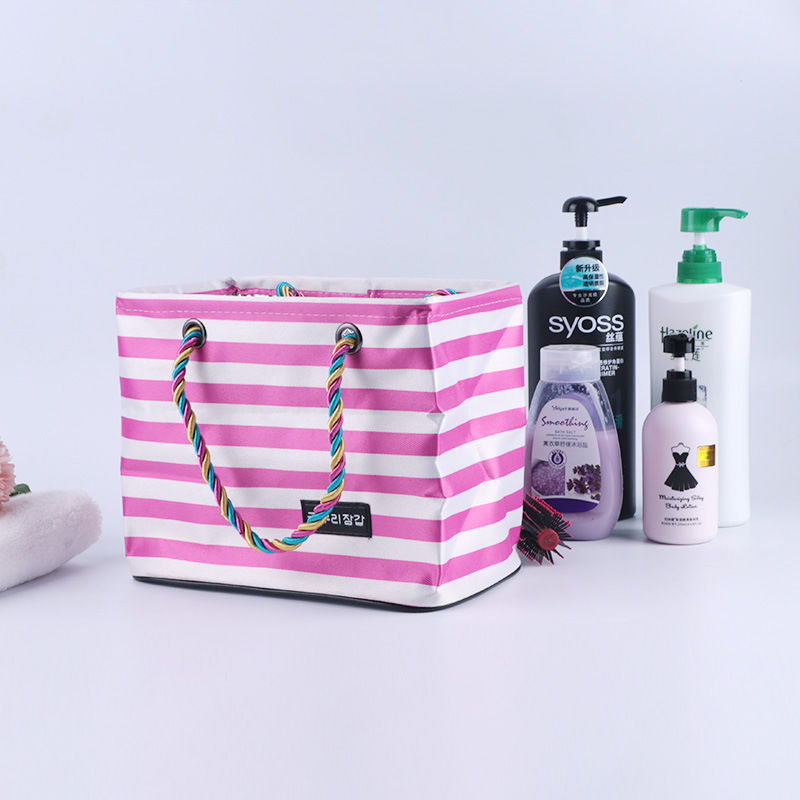 2020 New Foldable Durable Bath Basket Waterproof Bath Basket Large Capacity Wash Bag Bath Pocket Bath Bag Bath Basket