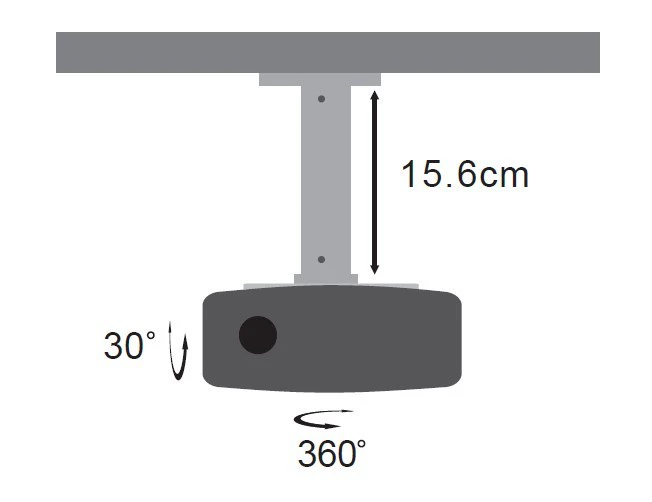 Móc treo máy chiếu VIKIS VCM-G1 chính hãng Máy chiếu đứng Khung trên đỉnh Gắn kết Loại phổ áp dụng Epson TW6300 BenQ Acer Optoma Code Sony HW49 - Phụ kiện máy chiếu khung màn chiếu