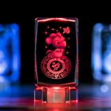 Хрустальный зодиак подарочный подарочная крыса, тигровая кроличья змея, обезьяна, куриная свинья обезьяна