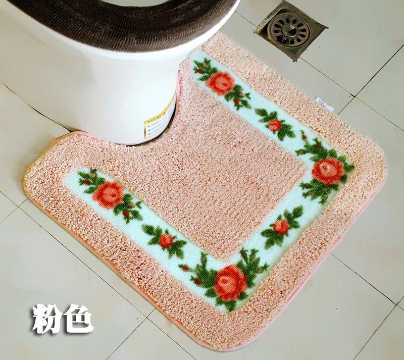 Hình chữ U vườn nhà vệ sinh mat thảm thấm thấm nước phòng tắm nhà vệ sinh trượt nhà vệ sinh phòng tắm thảm mat - Thảm sàn thảm xốp