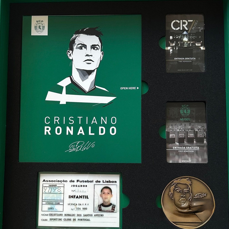 Cristiano Ronaldo Commemorative Gift Box Limited Edition Jersey Portugal Sporting Lisbon World Cup in Stock as a Birthday Gift for Boyfriend
