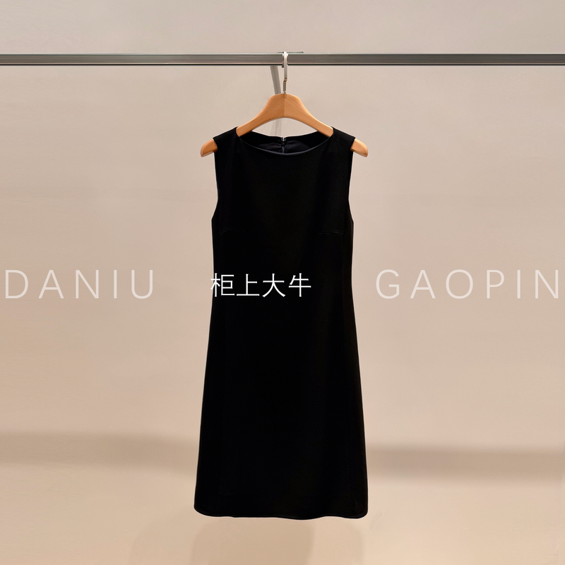 Original 2026 Autumn New Style Triacetate Tailored Minimalist Elegant Sleeveless Straight Slimming Dress Original 2026 Autumn New Style Triacetate Tailored Minimalist Elegant Sleeveless Straight Slimming Dress