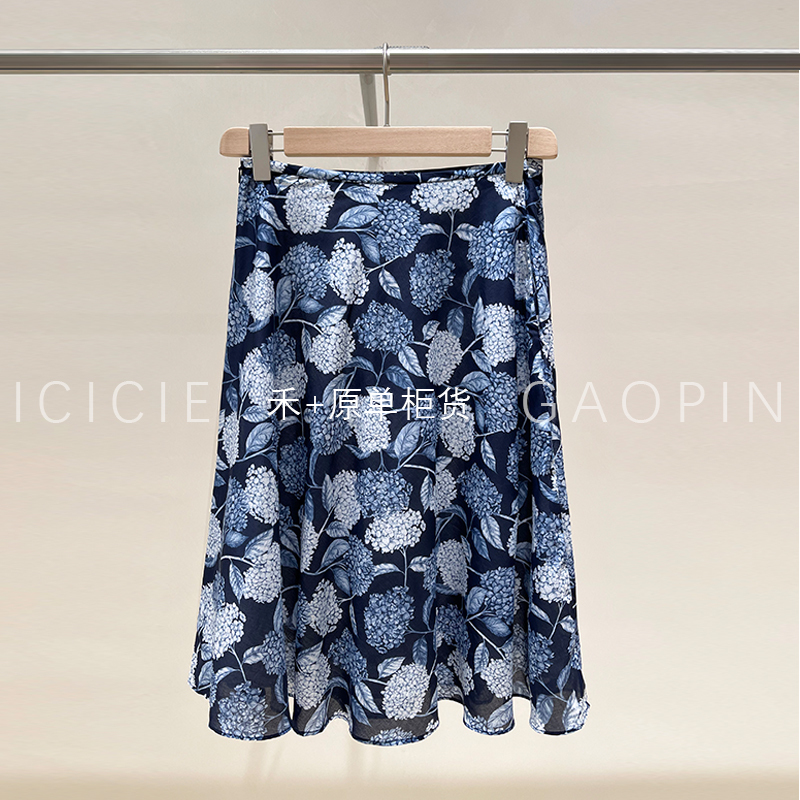 Xiaoheyuan Single 2026 Summer New Anti-Wrinkle Cotton Printed Fabric Mid-Length Skirt 1251C2075301