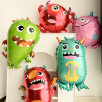 Cartoon Monster Aluminum Film Balloon Cute Children Birthday Arrangement Decoration Party Boy Baby Photo Props