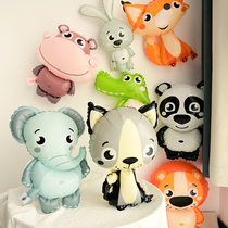 Cartoon Animal Balloon Child Birthday Scene Party Arrangement Decoration Party Baby Boy Cute Aluminum Film