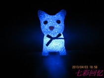 Crystal kitten night light wearing bow kitten night light LED light rice cat night light wholesale