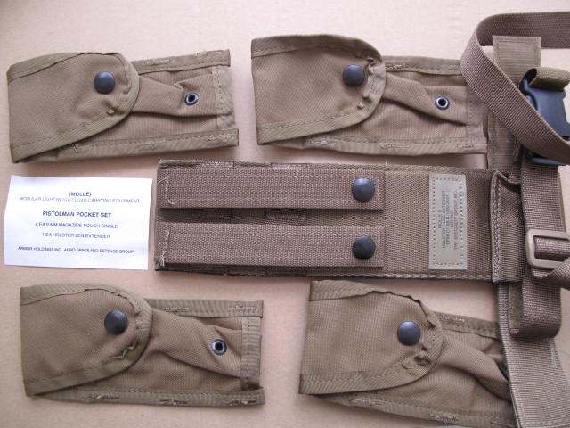 Military edition of the new USMC U.S. Marine Corps leg plate bag and 4 EDC small packs FLC vest package