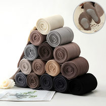 Velvet impermeable meat medium thick stockings Light leg pantyhose Brown gray base socks womens spring and autumn beautiful leg socks