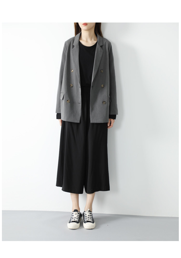 Весенний осенний короткий ретро пиджак классического кроя, 2024 года, в корейском стиле, в британском стиле, свободный крой 