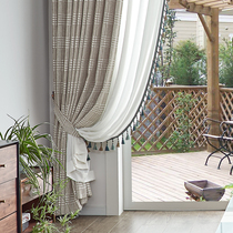 Customized vintage luxury high - grade Cheniel simulated cashmere cashmere - shade curtains