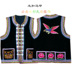 Fine Yi nam thêu vest Đen một bông hoa vest dài Khóa vest quốc gia quần áo đặc biệt đồ bộ nam Trang phục dân tộc