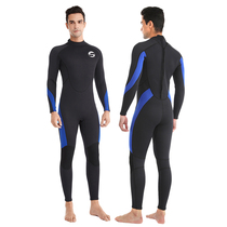 3MM one-piece wetsuit womens cold-proof wetsuit mens thickened warm surfing suit swimming slimming rescue wetsuit
