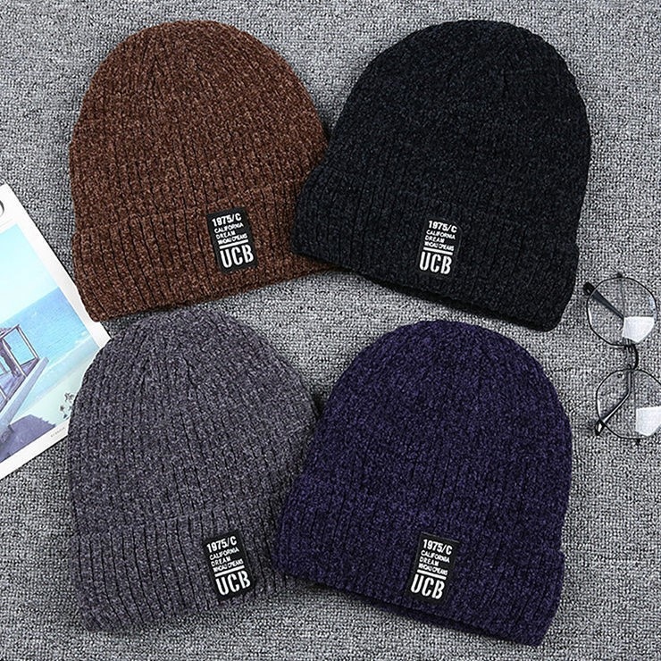 Hat Men Winter Hair Line Hat Men Knit Hat Winter Plus Suede Warm Cotton Hat Thickened Protective Ear Bike Winter Hat-Taobao