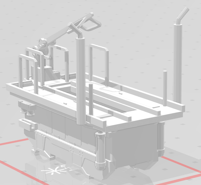 World War Ii German K5 Leopold Railway Gun Loading Mechanism, Loading Machine, 3D Printing, Any Scale
